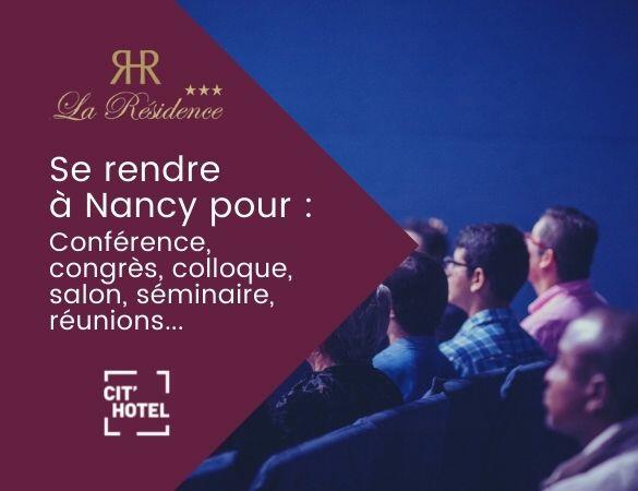 Vous devez vous rendre à Nancy pour une conférence ?